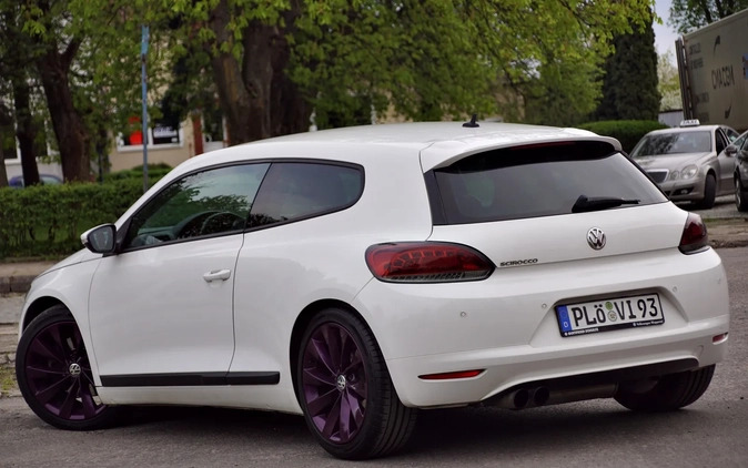 Volkswagen Scirocco cena 26900 przebieg: 219222, rok produkcji 2009 z Dobra małe 379